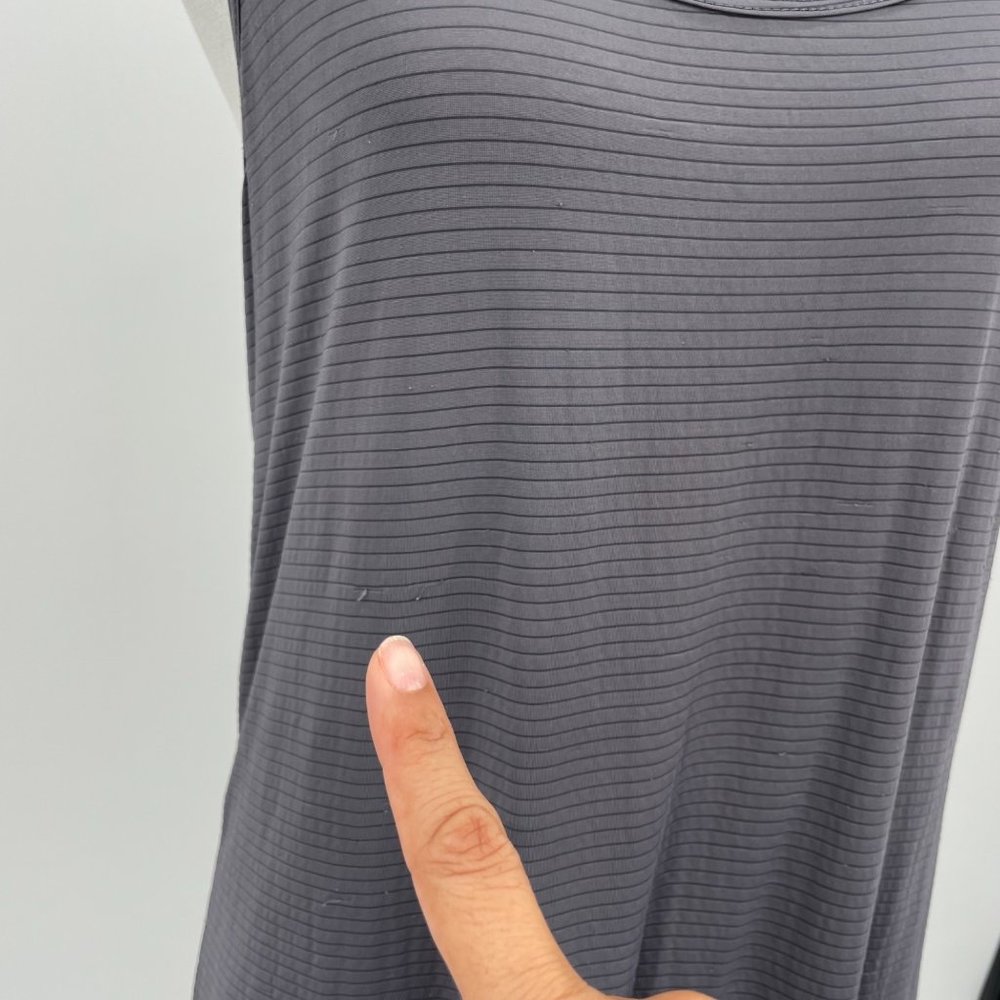 Beyond Yoga Size Medium Gray Racerback Twisted Tank Top Womens Athletic Workout - Picture 7 of 7